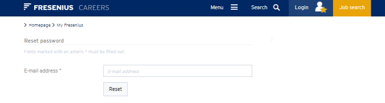 fresenius login Portal