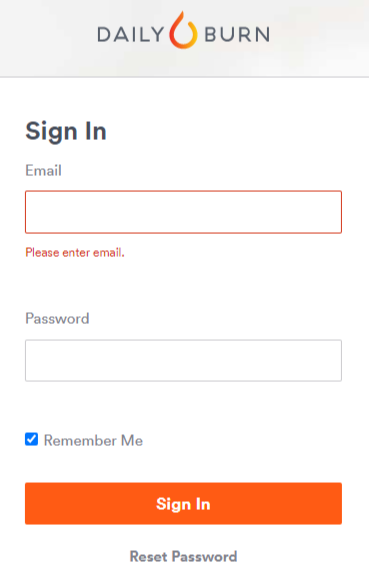 daily burn login