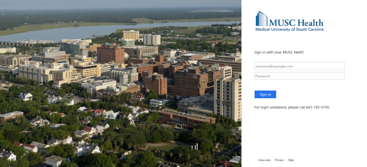 MUSC Student login